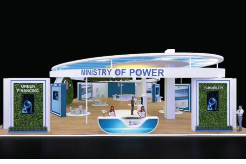 Exhibition booth branding with AR, VR, LED screens and digital engagement